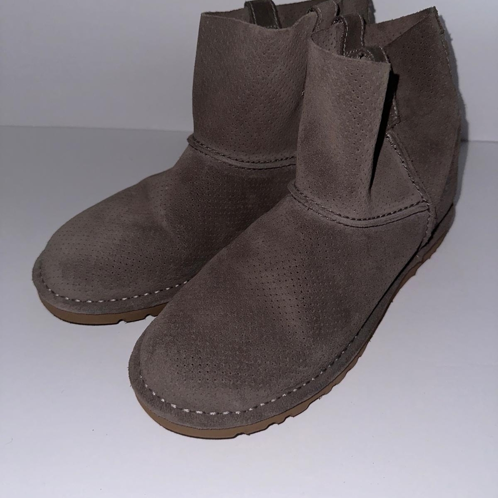 UGG Taupe Suede Ankle Boots